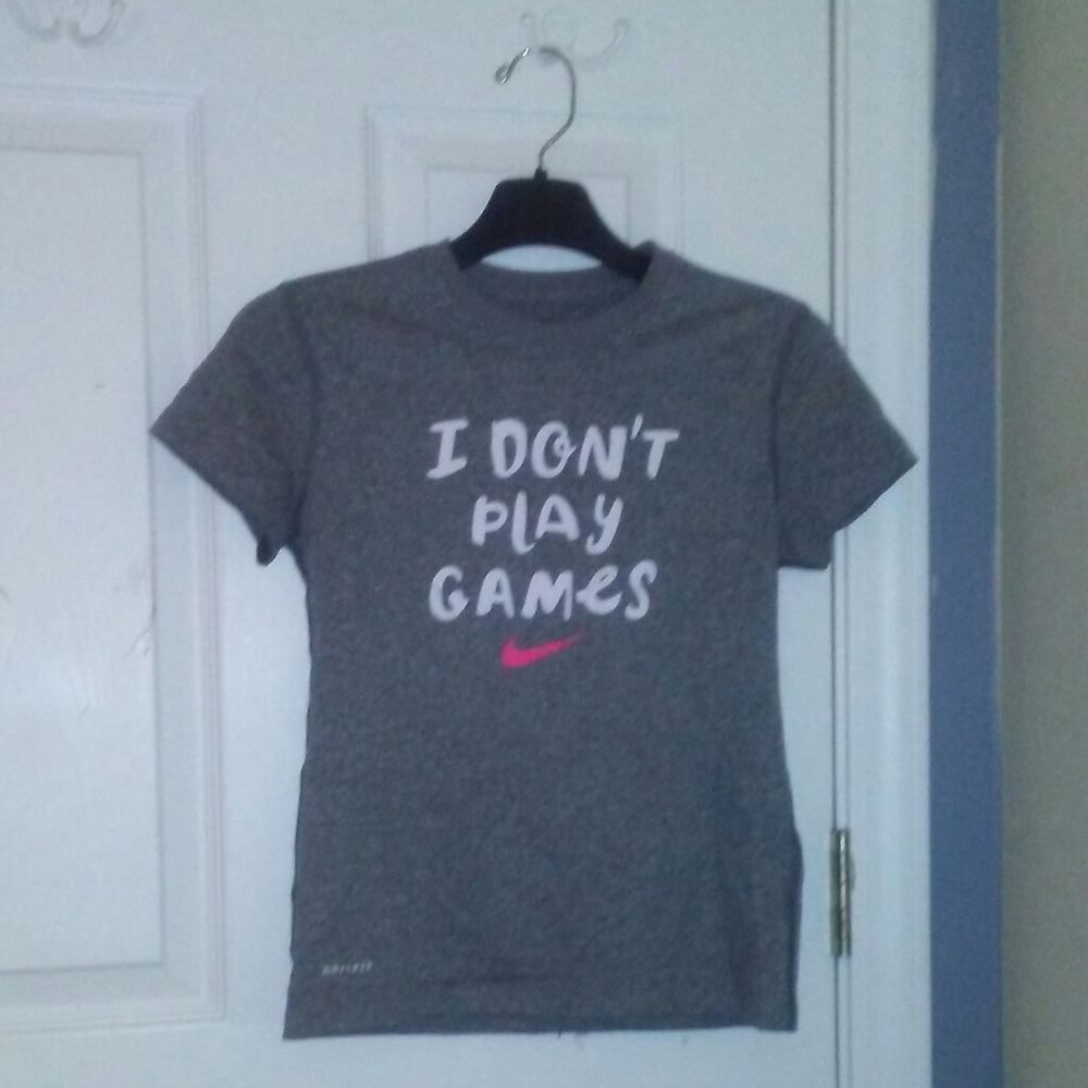 Grey workout shirt